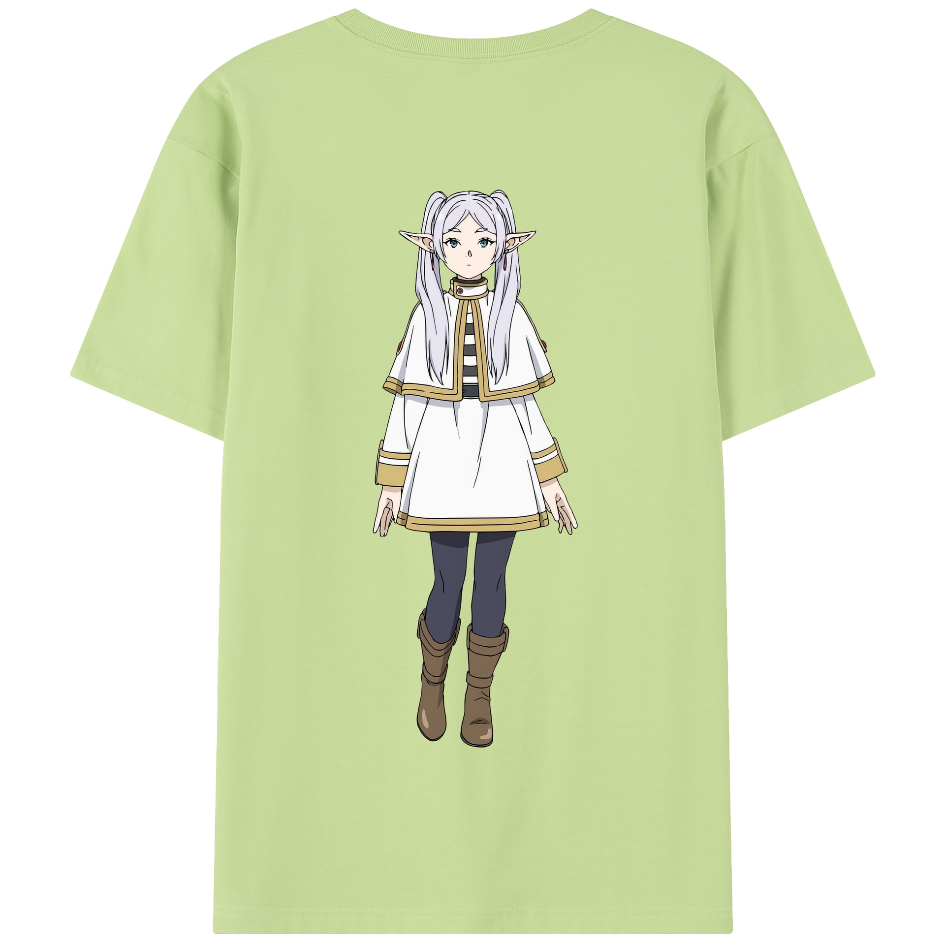 （画像用） 葬送のフリーレン Frieren 綿100％半袖Tシャツ（背面プリント）